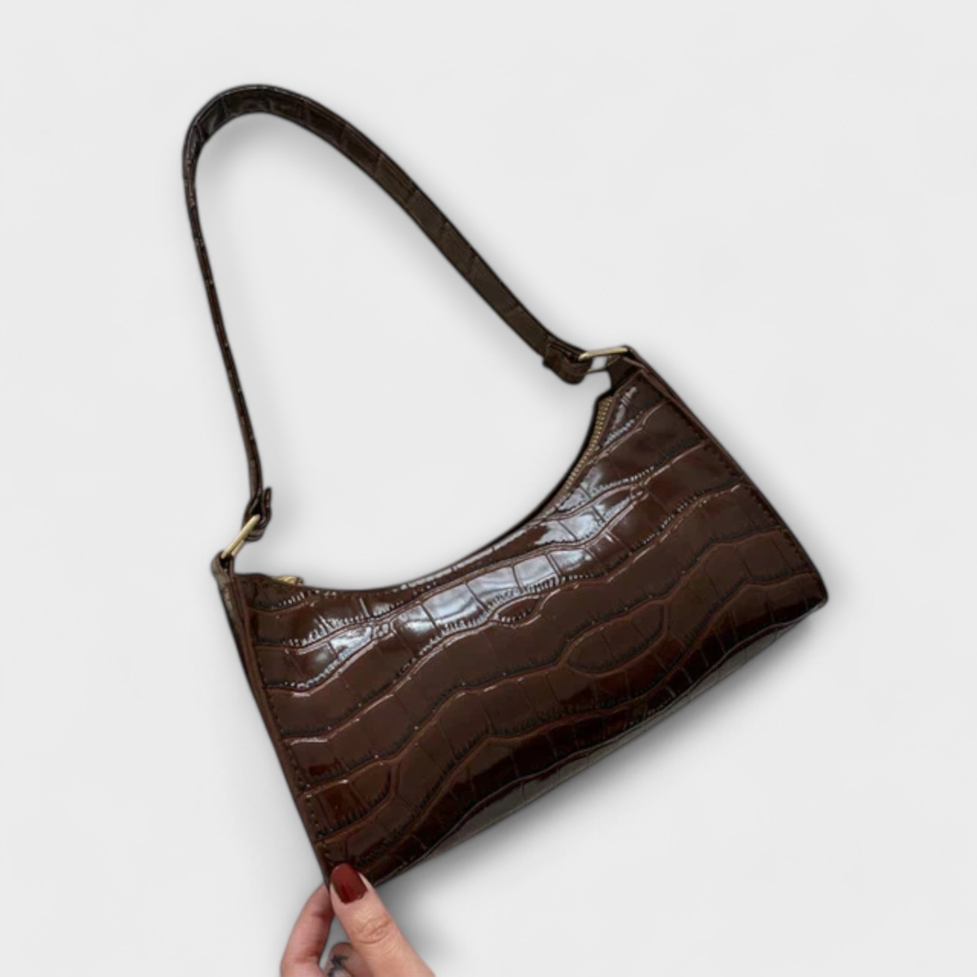 Gianna Boutique - Sac en cuir brillant