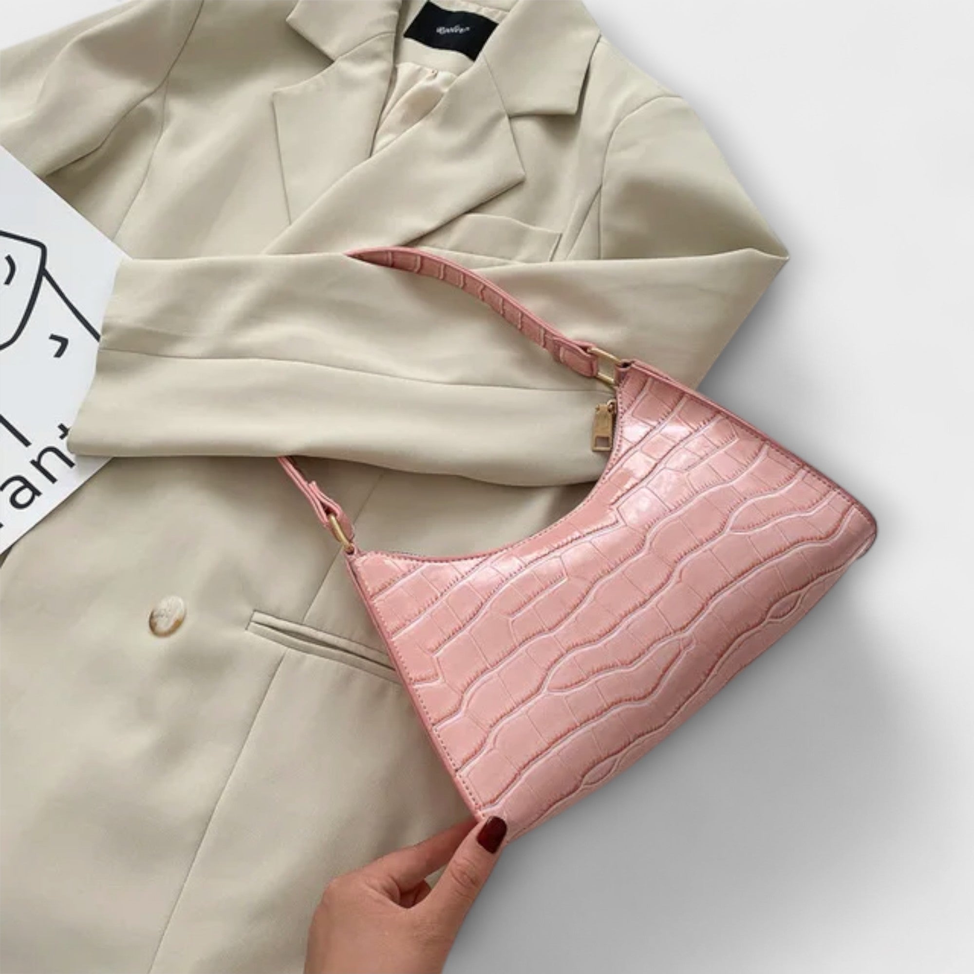 Gianna Boutique - Sac en cuir brillant