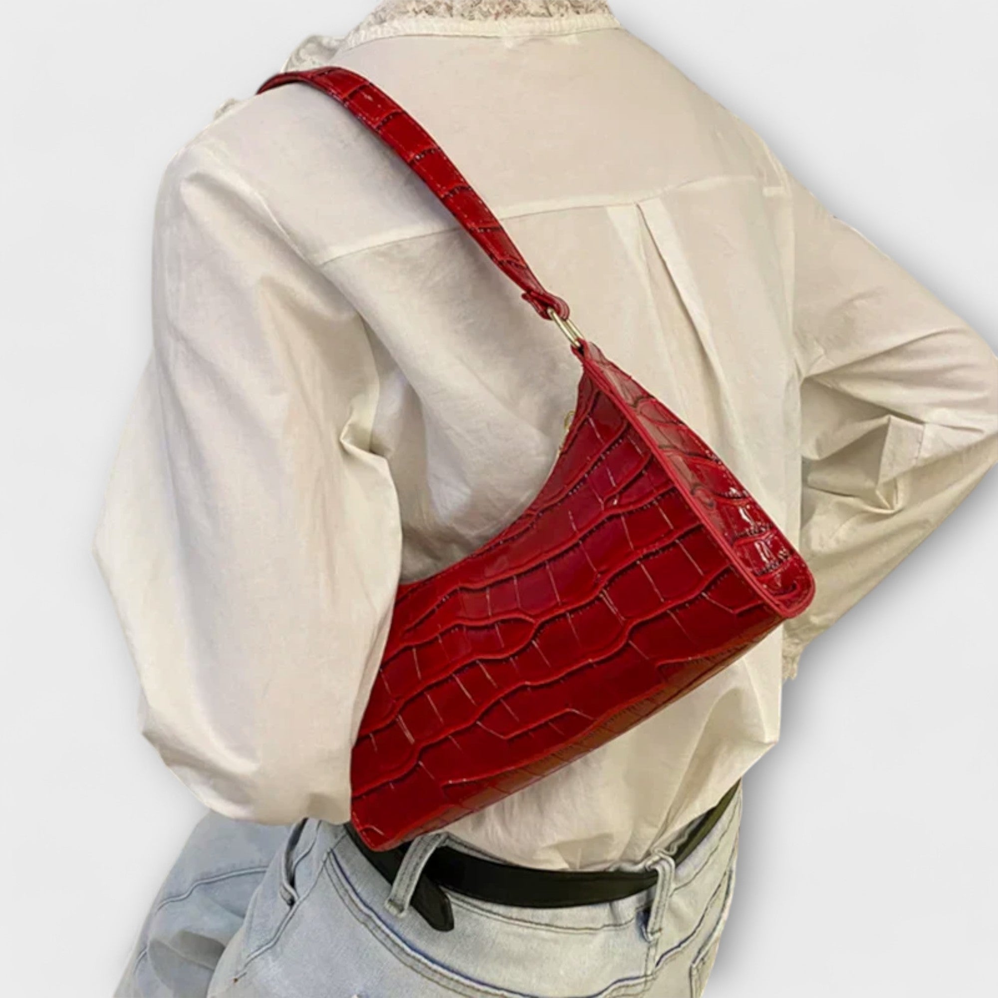 Gianna Boutique - Sac en cuir brillant