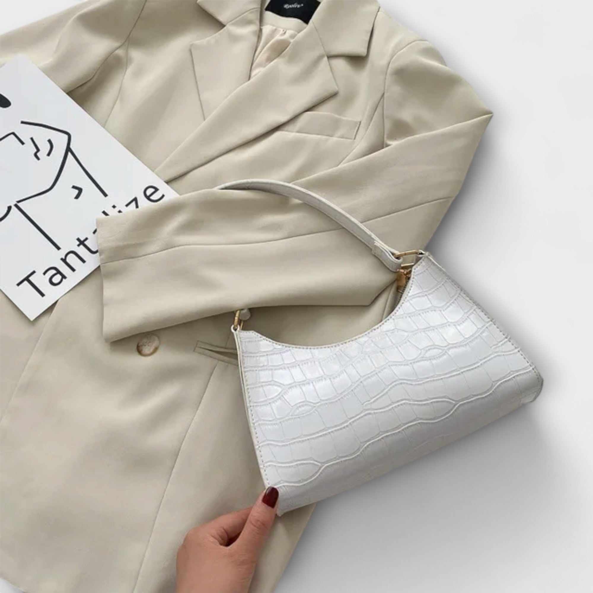 Gianna Boutique - Sac en cuir brillant