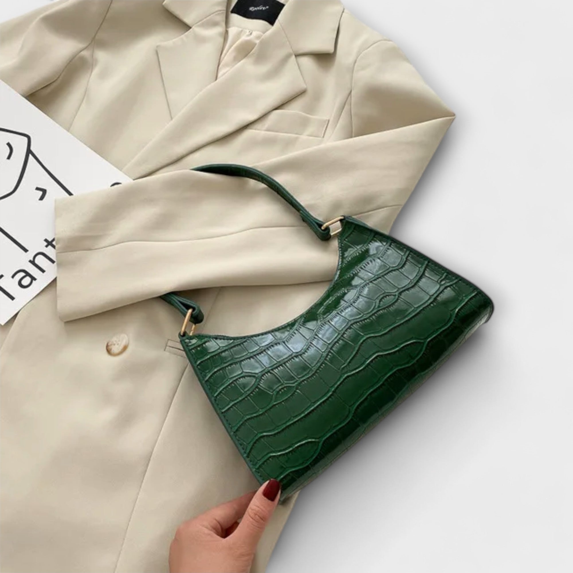 Gianna Boutique - Sac en cuir brillant