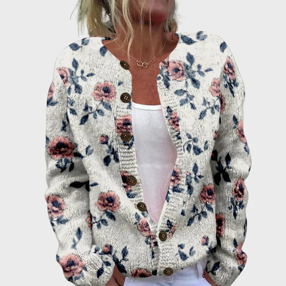 Gilet tricoté élégant avec motif