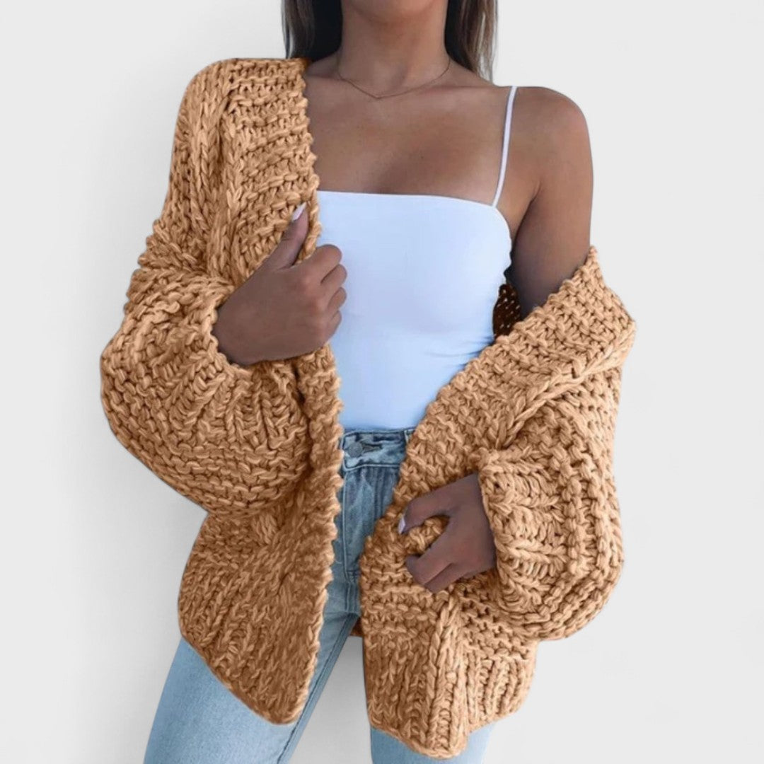 Eleanor - Cardigan décontracté en grosse maille